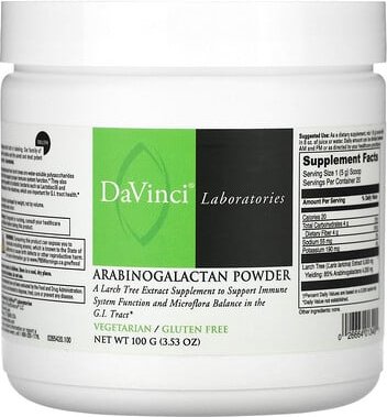 Thumbnail - DaVinci Laboratories, Arabinogalactan-Pulver, 100 g (3,53 oz.)