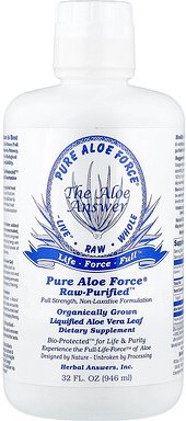 Herbal Answers, Pure Aloe Force®, Raw-Purified™, 946 ml (32 fl. oz.)