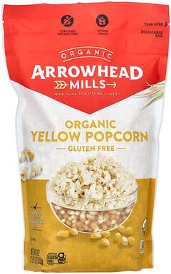 Arrowhead Mills, Organic Yellow Popcorn, gelbes Bio-Popcorn, 793 g (28 oz.)