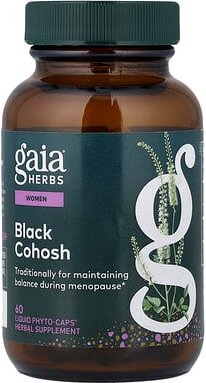 Gaia Herbs, Women, Black Cohosh, Traubensilberkerze, 60 flüssige Phyto-Caps® (400 mg pro Kapsel)