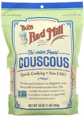 Bob's Red Mill, Dreifarbiger Perlen-Couscous, 454 g (16 oz.)