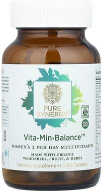 Thumbnail - Pure Synergy, Vita-Min-Balance™, zweimal tägliches Multivitamin für Frauen, 60 Tabletten