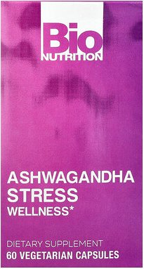 Bio Nutrition, Stress Wellness With Ashwagandha, 60 pflanzliche Kapseln