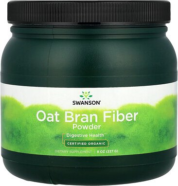 Swanson, Zertifiziertes Bio-Haferkleie-Faserpulver, 227 g (8 oz.)