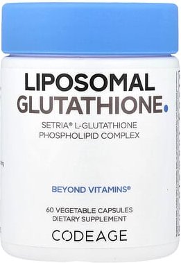 Codeage, Liposomal, Glutathione, liposomales Glutathion, 60 pflanzliche Kapseln