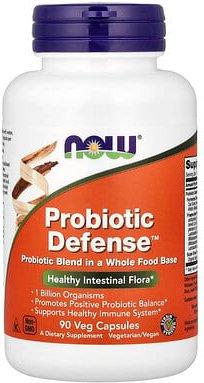 NOW Foods, Probiotic Defense™, Probiotikum, 90 pflanzliche Kapseln