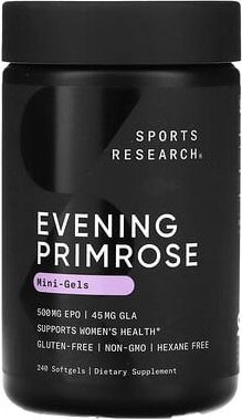 Sports Research, Nachtkerze, 500 mg, 240 Weichkapseln