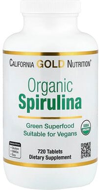 Thumbnail - California Gold Nutrition, Organic Spirulina with Phycocyanin, Chlorophyll, and Carotenoids, Bio-Spirulina mit Phycocyan...