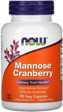 NOW Foods, Mannose Cranberry, 90 vegetarische Kapseln