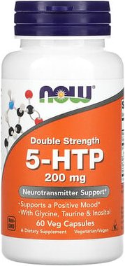 NOW Foods, 5-HTP, 200 mg, 60 pflanzliche Kapseln