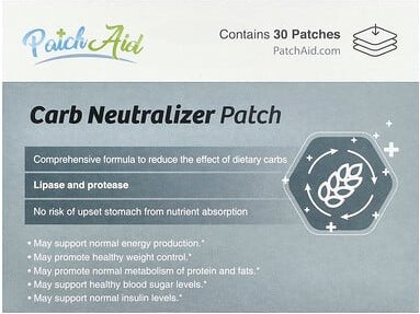 PatchAid, Carb Neutralizer Patch, Carb Neutralizer Patch, 30 Pads