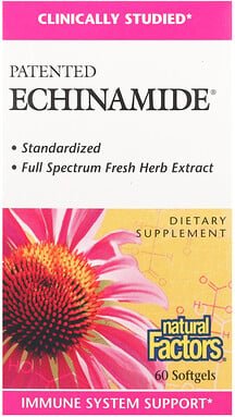 Natural Factors, Patented Echinamide®, patentiertes Echinamid®, 60 Weichkapseln