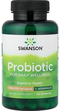 Swanson, Probiotic, Probiotikum, 120 pflanzliche Kapseln (1 Billionen KBE pro Kapsel)
