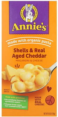 Annie's Homegrown, Macaroni & Cheese, Macaroni & Cheese, Muscheln und echter gereifter Cheddar, 170 g (6 oz.)