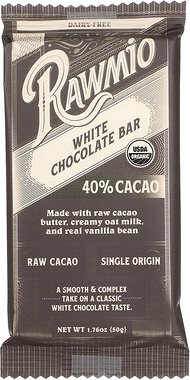 Rawmio, Weiße Schokoladentafel, 50 g (1,76 oz.)
