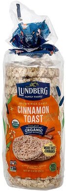 Lundberg, Organic Brown Rice Cakes, Bio-Naturreis-Kuchen, Zimt-Toast, 253 g (8,9 oz.)