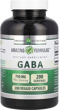Amazing Nutrition, GABA, 750 mg, 200 pflanzliche Kapseln
