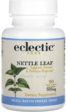 Eclectic Herb, Nettle Leaf, Brennnesselblatt, 300 mg, 90 pflanzliche Kapseln