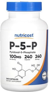 Thumbnail - Nutricost, P-5-P, 100 mg, 240 Kapseln