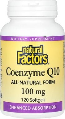 Natural Factors, Coenzyme Q10, Coenzym CoQ10, 100 mg, 120 Weichkapseln