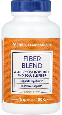 Thumbnail - The Vitamin Shoppe, Fiber Blend, Ballaststoffmischung, 100 Kapseln