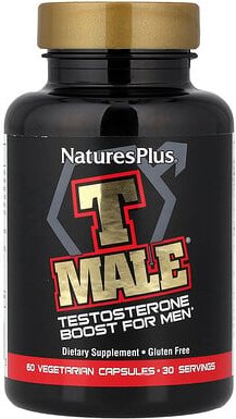 NaturesPlus, T Male, Testosteron-Versorgung für Männer, 60 vegetarische Kapseln