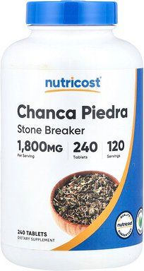 Thumbnail - Nutricost, Chanca Piedra, Chanca Piedra, 240 Tabletten (900 mg pro Tablette)