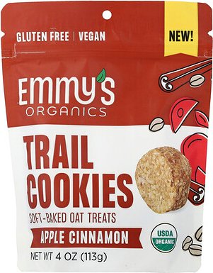 Emmy's Organic Cookies, Trail Cookies, Soft-Baked Oat Treats, Kekse mit weich gebackenem Hafer, Apfel-Zimt, 113 g (4 oz....