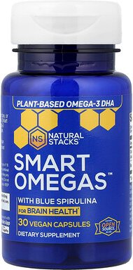 Natural Stacks, Smart Omegas™ mit blauer Spirulina, 30 vegane Kapseln