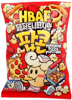 HBAF, Peperoni-Pizza-Popcorn, 80 g