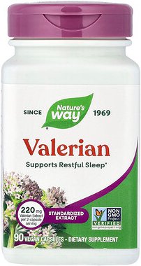 Thumbnail - Nature's Way, Valerian, Baldrian, 90 vegane Kapseln