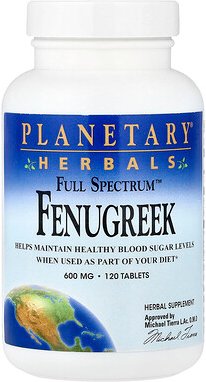Planetary Herbals, Full Spectrum™, Bockshornklee, 600 mg, 120 Tabletten