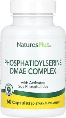 NaturesPlus, Phosphatidylserin DMAE Complex, Phosphatidylserin-DMAE-Komplex, 60 Kapseln
