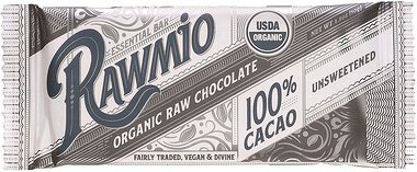 Rawmio, Essential Riegel, rohe Bio-Schokolade, 100% Kakao, ungesüßt, 30 g (1,1 oz.)