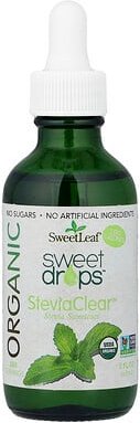 SweetLeaf Stevia, Organic Sweet Drops™, SteviaClear™, Bio-Süße Drops™, 60 ml (2 fl. oz.)