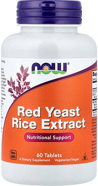 NOW Foods, Red Yeast Rice Extract, Rotschimmelreisextrakt, 60 Tabletten