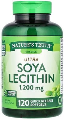 Nature's Truth, Ultra Soya Lecithin, Sojalecithin, 1.200 mg, 120 Weichkapseln mit schneller Freisetzung