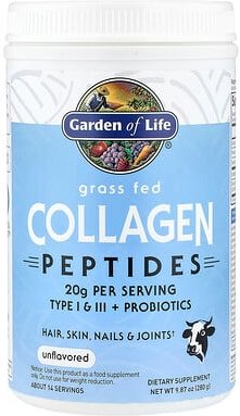Garden of Life, Kollagenpeptide von Gras-gefütterten Rindern, nicht aromatisiert, 280 g (9,87 oz)