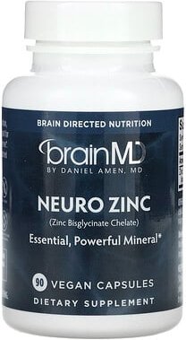 BrainMD, Neuro Zinc (Zink-Bisglycinat-Chelat), 25 mg, 90 vegane Kapseln