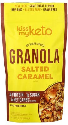 Kiss My Keto, Granola, gesalzenes Karamell, 9,5 oz (270 g)