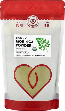 Thumbnail - Pure Indian Foods, Bio-Moringa-Pulver, 227 g (8 oz.)