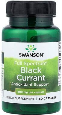 Swanson, Full Spectrum® Black Currant, Schwarze Johannisbeere, 400 mg, 60 Kapseln