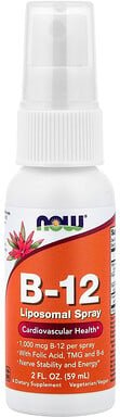 NOW Foods, B-12 Liposomal Spray, liposomales B12-Spray, 59 ml (2 fl. oz.)