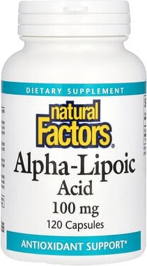 Natural Factors, Alpha-Liponsäure, 100 mg, 120 Kapseln