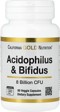 California Gold Nutrition, Acidophilus and Bifidus, Probiotic Blend with Lactobacillus acidophilus, Bifidobacterium lact...