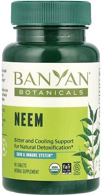 Thumbnail - Banyan Botanicals, Neem, 90 Tabletten (500 mg pro Tablette)