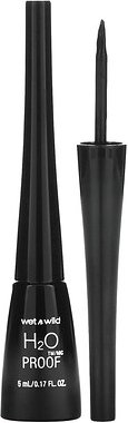 wet n wild, H2OProof, Liquid Eyeliner, flüssiger Eyeliner, 879 Schwarz, 5 ml (0,17 fl. oz.)