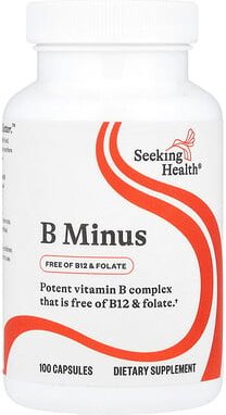 Seeking Health, B Minus, Vitamin-B-Komplex, 100 Kapseln