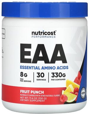 Nutricost, Performance, EAA, Essenzielle Aminosäuren, Fruchtpunsch, 11.6 oz (330 g)