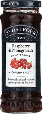 St. Dalfour, Deluxe Red Raspberry & Pomegranate Spread, Deluxe-Aufstrich mit roten Himbeeren und Granatapfel, 284 g (10 ...